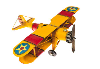 miniature airplane isolated