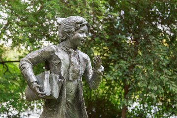 Children statue  at garden