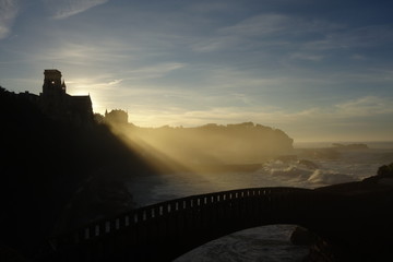 Obraz premium Arch Bridge in Biarritz