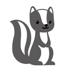 Cute cartoon skunk