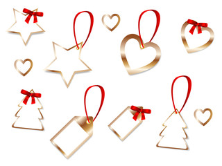 Anh&auml;nger set in gold