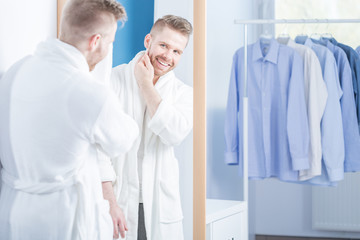 Man preparing to important meeting