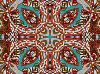 ethnic horizontal  authentic decorative paisley pattern  for you