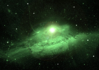 galaxy in a free space