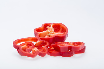 sweet pepper isolated on white background