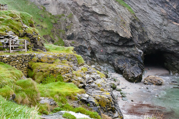 Merlin's Cave - Tintagel - England