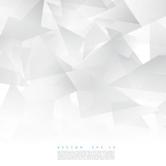 Vector Abstract geometric shape from gray triangle