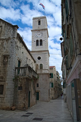 Bell tower of the Church of Saint John, Šibenik, Croatia
