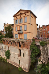 Old building in the city of Albi, France