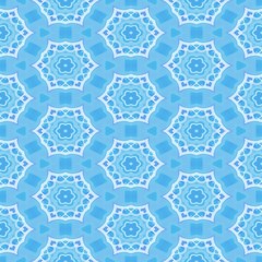 Beautiful seamless decorated pattern in blue