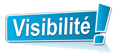 visibilité sur étiquette bleue