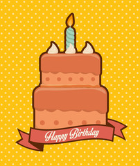 Happy birthday cake dessert