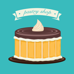 Happy birthday cake dessert