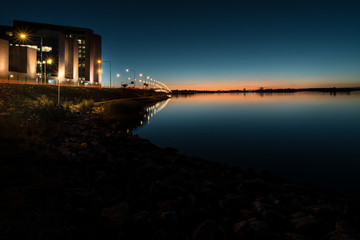 Sunset on Helsinki Salmisaari