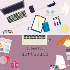 scientist work space