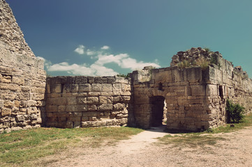 Historical ruins in Crimea