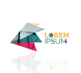 Logo, abstract geometric business icon