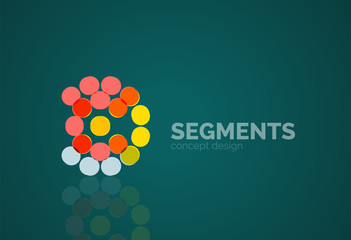 Vector outline minimal abstract geometric logo