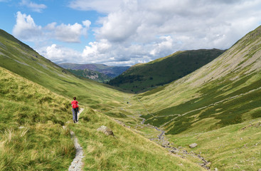 Hiking in the Lake District, UK.