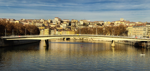 Alphone juin bridge and Lyon in France