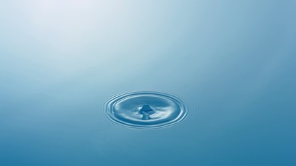 Water drop making ripple shooting with high speed camera, phantom flex. - Powered by Adobe