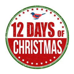 12 Days of Christmas stamp