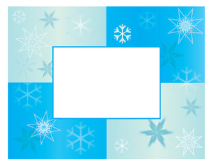 Winter Snowflake Holiday Frame