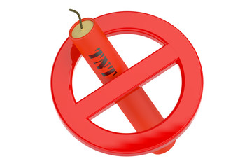 dynamite in prohibition sign