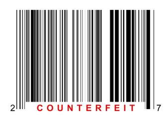Barcode counterfeit - obrazy, fototapety, plakaty