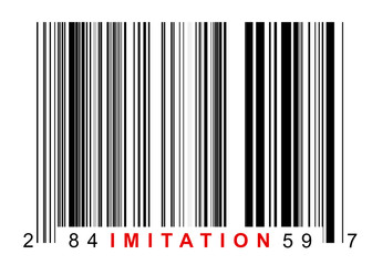 Barcode imitation - obrazy, fototapety, plakaty
