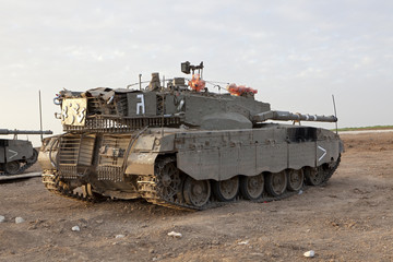 Fototapeta na wymiar Merkava Mk 4 Baz Main Battle Tank
