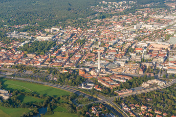 Erlangen Innenstadt Luftbild