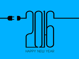 2016 Happy New Year and Merry Christmas Background