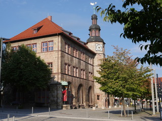 Fototapeta na wymiar Rathaus in Nordhausen
