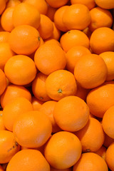 Multiple fresh oranges ready to be consumed