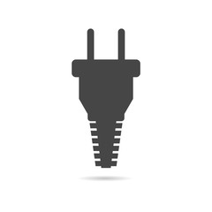 Obraz premium Electric plug sign icon, Power energy symbol