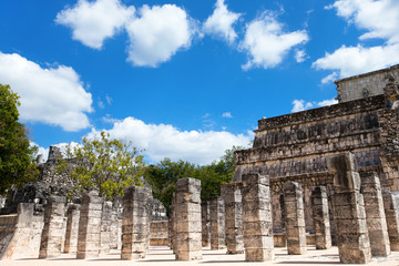 Kukulkan Pyramid in Chichen Itza Site, Mexico