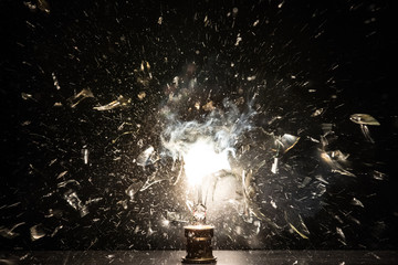 Exploded bulb