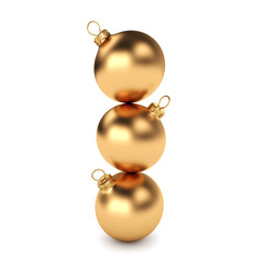 Gold Christmas ball