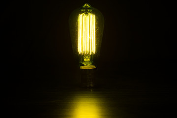 Green vintage bulb