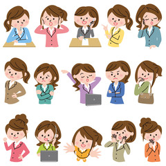 女性　ビジネス　アイコン