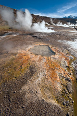 Valley Geysers at El Tatio, Atacama Region, Chile