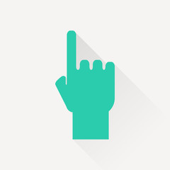 pointing hand vector icon