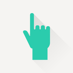 pointing hand vector icon