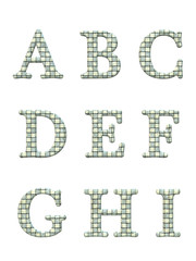 Alphabet letters 3D