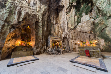 Huyen Khong Cave with shrines, Marble mountains,  Vietnam - 96346607