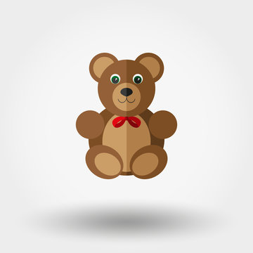 Teddy bear toy. Celebratory.