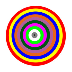 Circle color of colorful 