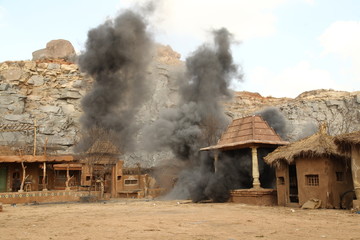 Bomb Blast at Rural house