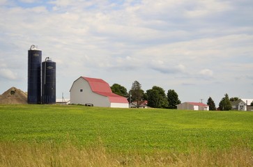 Small family farm operation in rural Michigan, USA